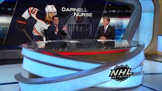 NHL Tonight Darnell Nurse Oilers have yet to sign RFA Darnell Nurse Sep 5 2018 [upl. by Nevetse]