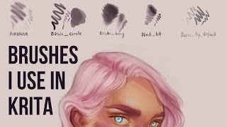 WHAT BRUSHES I USE IN KRITA [upl. by Nereus]