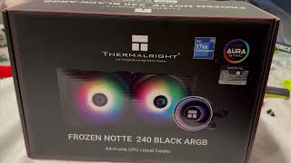 50 Water Cooler Thermalright Frozen Notte Review  PC Build Vlog 6 [upl. by Larkins839]