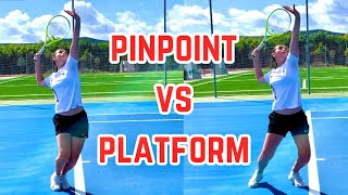 Pinpoint vs Platform Stance Which Serve Technique is Best [upl. by Attennod]