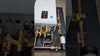 Single Zone Navien Boiler System boiler heating hvac hydronic navien plumbing [upl. by Stinson]