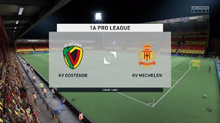 FIFA 22  Oostende vs Mechelen  1A Pro League  30072022  Gameplay [upl. by Aitrop309]