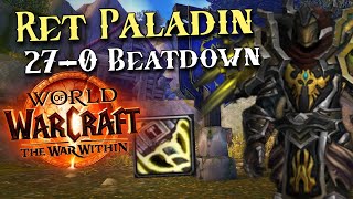 Ret Paladin is UNSTOPPABLE  Retribution Paladin PvP  WoW TWW Prepatch 110 [upl. by Agna152]