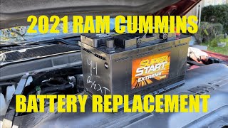 2021 RAM 2500 Battery Replacement and Troubleshoot [upl. by Albric]