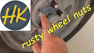 Quintrex Busta 420  Boat trailer maintenance  Rusty wheel nuts and Wheel bearing Check  Do It [upl. by Skippie]