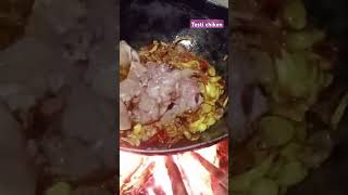 testi khiken oil onion garlic chilli trimeric chiken sristisistu foodminivlog rhymes [upl. by Orfurd690]