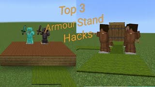 Top 3 Armour Stand Builds Hacks minecraft  Unknown Minner [upl. by Nnalatsyrc]