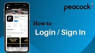 Peacock TV – How to Login  Sign In Peacock TV app [upl. by Pritchard]