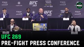 UFC 269 Poirier vs Oliveira PreFight Press Conference [upl. by Lobiv36]