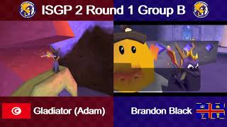 ISGP2  Round 1  Group B  Brandon Black vs Gladiator [upl. by Kozloski]