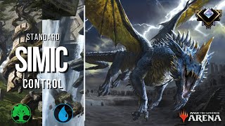 Simic control  MTG ARENA STANDARD BO1 DECK GUIDE  DampD ATFR road to mythic Lymrith desert doom [upl. by Oruhtra]