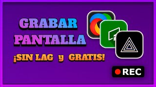 🔴 3 formas GRATUITAS de GRABAR LA PANTALLA de tu PC SIN LAG 2023 🔴 [upl. by Earvin]