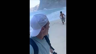 Kelingking Beach Run if you can’t swim travel bali beach indonesia [upl. by Eugen]