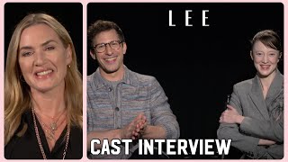 Kate Winslet Andy Samberg amp Andrea Riseborough Interview  LEE In Theatres September 27 [upl. by Yasmar]