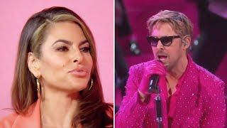 Eva Mendes CRIES Over Ryan Gosling’s ‘I’m Just Ken’ Oscars Performance [upl. by Barber]