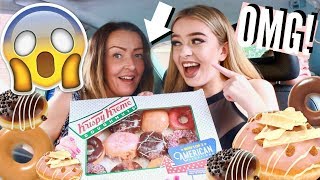 HILARIOUS DOUGHNUT PRANK ON MY MUM TRYING KRISPY KREME DONUTS GONE WRONG [upl. by Imelda]