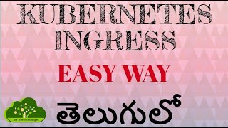 Kubernetes in Telugu  Ingress Setup  Session 16 [upl. by Encrata349]