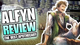 ALFYN REVIEW ANÁLISIS DEL PERSONAJE Y HABILIDADES  Octopath Traveler CotC [upl. by Sev201]