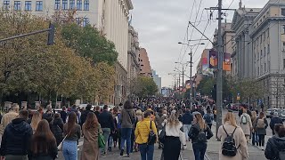 Uživo Ogroman broj ljudi je krenuo ka Vesićevom ministarstvu [upl. by Lilahk546]