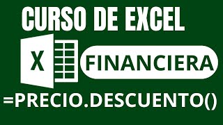 FUNCIÓN PRECIODESCUENTO  CURSO EXCEL [upl. by Corette]