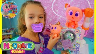 Neonate Baby Doll  Weird Nertlie Rare Newborn Baby  Play Doh Doctor Drill Fill DisneyCarToys Vlog [upl. by Aratehs25]