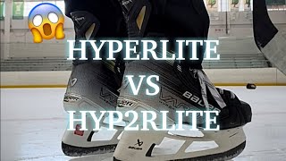 Bauer Vapor Hyperlite vs Hyp2rlite Skates [upl. by Yarased]