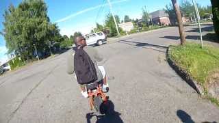 Mini bikes ride the streets part 1  GoPro [upl. by Llecram]