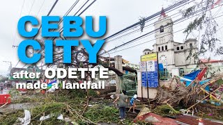 Cebu City after Typhoon Odette made a landfall [upl. by Bevan]