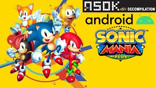 Sonic mania plus version RSDKv5U decompilation Android test [upl. by Schwitzer]