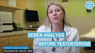 Semen Analysis Before Testosterone [upl. by Hoang504]