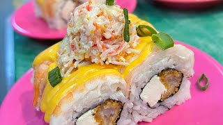 Prawn cream cheese and crabstick sushi roll [upl. by Charpentier889]