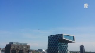 JSF scheert over de Nieuwe Maas in Rotterdam [upl. by Soloma341]