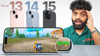 Gaming Ke Liye Konsa Best iPhone Hoga  iPhone 13 Ya Fir iPhone 14 vs 15 🔥 [upl. by Susette]