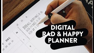 Digital Planner  Rad amp Happy Planner on Goodnotes [upl. by Annawad]