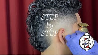 Curly Burst Fade Haircut  Barber Tutorial [upl. by Udall78]