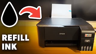 How To Refill Ink on Epson EcoTank ET 2860 2400 2870 2700 [upl. by Haseefan]