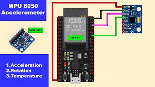 ESP32 accelerometer  Arduino ESP32 Accelerometer  MPU6050 with ESP32  MPU6050 with NodeMCU [upl. by Cesya99]