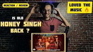 Shor Machega Song Yo Yo Honey Singh Reaction Review Hommie Dilliwala  Mumbai Saga [upl. by Ahsias]