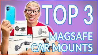 Top 3 MagSafe Qi2 Car Mounts For The iPhone 16 [upl. by Karlow]