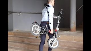 How To Carry A Unfolded Kwiggle Folding Bike [upl. by Baggett]