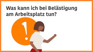 Was kann ich bei Belästigung am Arbeitsplatz tun [upl. by Atileda]