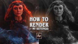 how to render w high quality settings  after effects [upl. by Vincent553]