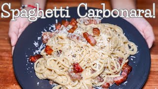 Spaghetti Carbonara Authentic Recipe [upl. by Akirret]