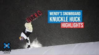 Wendy’s Snowboard Knuckle Huck HIGHLIGHTS  X Games Aspen 2022 [upl. by Llekram214]