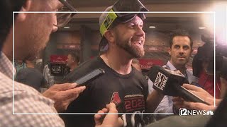 Evan Longoria reacts to Dbacks sweeping Dodgers in NLDS [upl. by Rudwik]