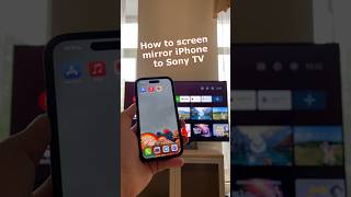 How to Screen Mirror iPhone to Sony TV [upl. by Kazimir]