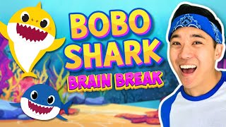 🦈 BABY SHARK Adventure Brain Break  Fun Kids Exercise  FREEZE DANCE  GoNoodle Inspired [upl. by Nob263]