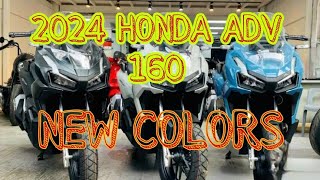 2024 HONDA ADV 160 NEW COLORS mairomotourvlog1976 [upl. by Drusie]