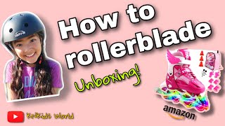 how to rollerblade beginners kids 2020 [upl. by Sinegra]