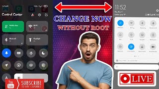 Change Control Center Redmi 13C without Root  Redmi 13c Control Center Change  Redmi 13c statusbar [upl. by Genny]